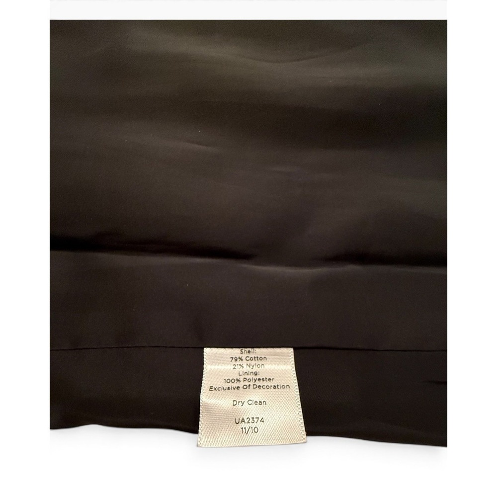 Talbots NWT Pencil Skirt Black White Tweed Grosgrain Trim Size 16 Classic Preppy - Picture 7 of 8